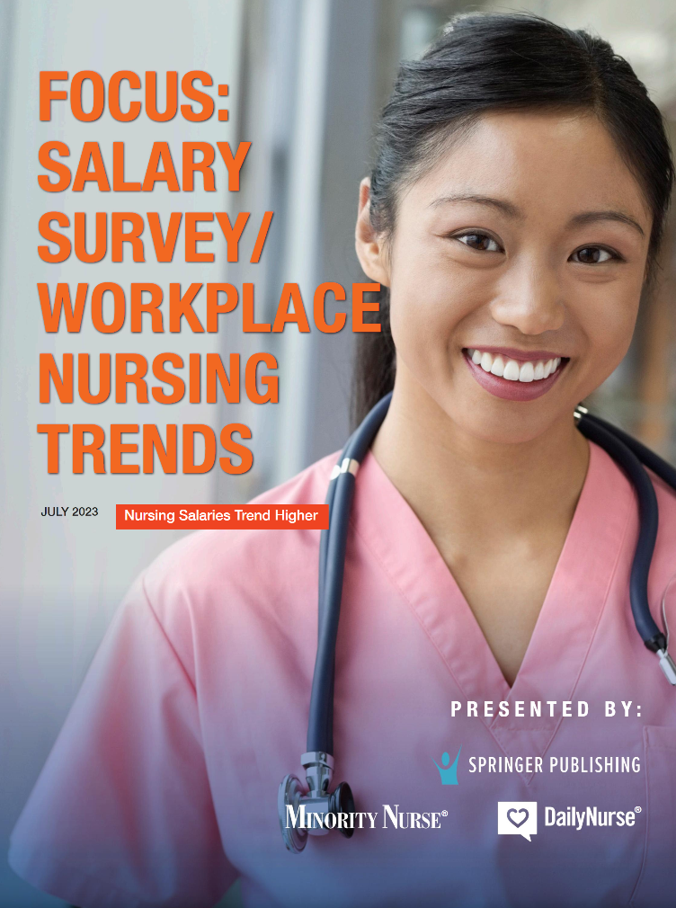 Showcase Image for July 2023 | Salary Survey & Workplace Nursing Trends 